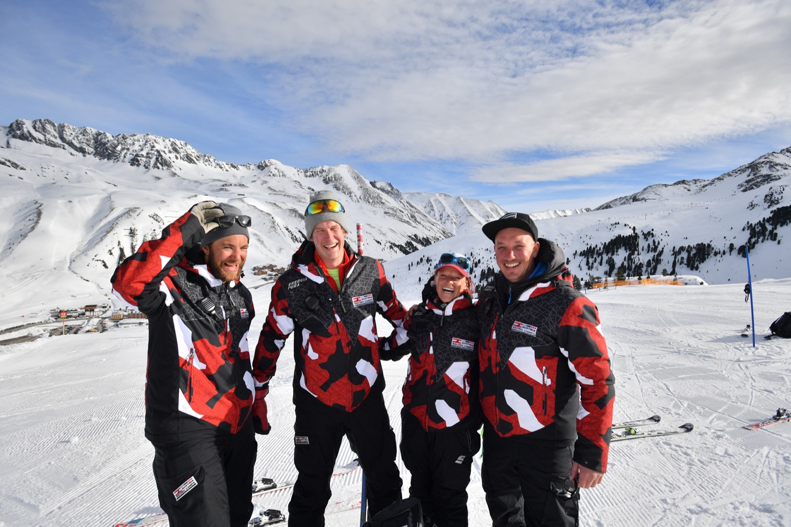 ARC-Trainerteam am Hang